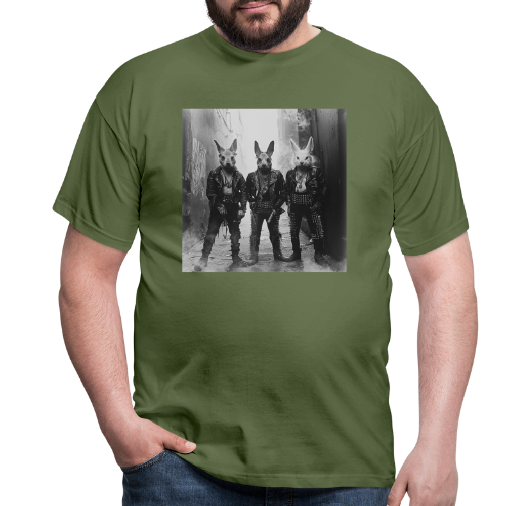 The Hare Raisers, T-shirt herr - Militärgrön