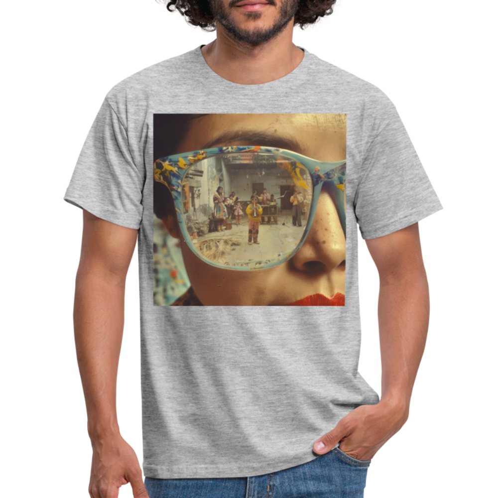 Reflektioner av Anderna, T-shirt herr - gråmelerad