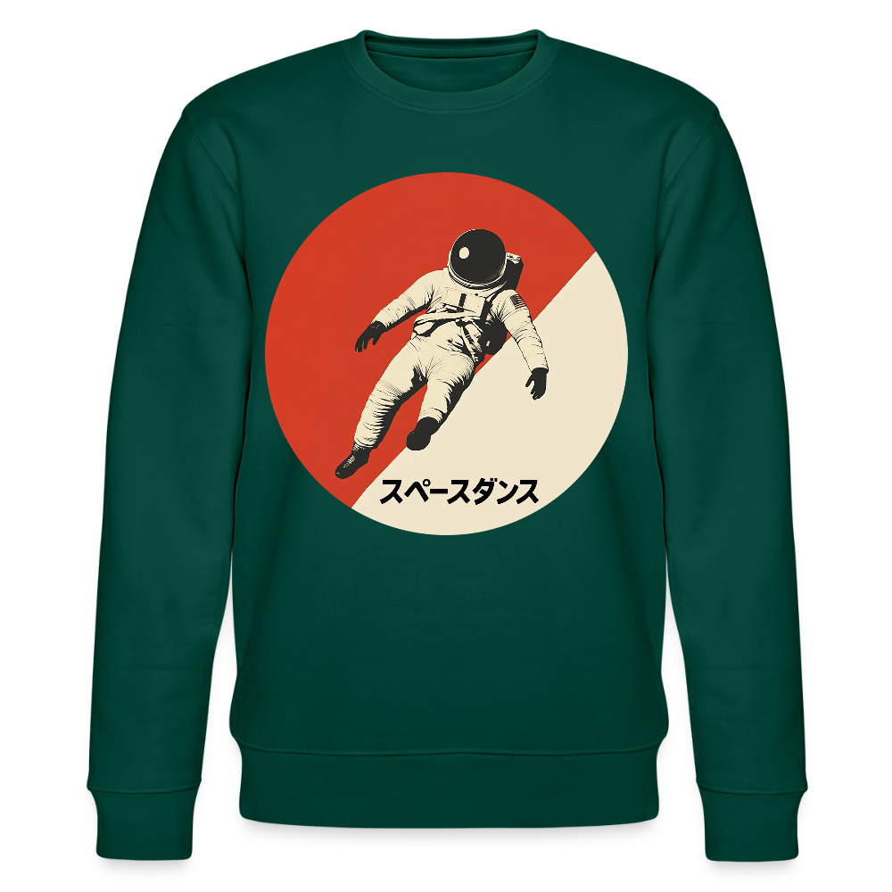 Space Dance, Ekologisk sweatshirt CHANGER unisex från Stanley/Stella - skogsgrön