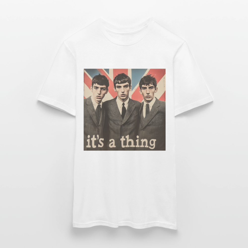 British, Bold & Unapologetic, T-shirt herr - vit