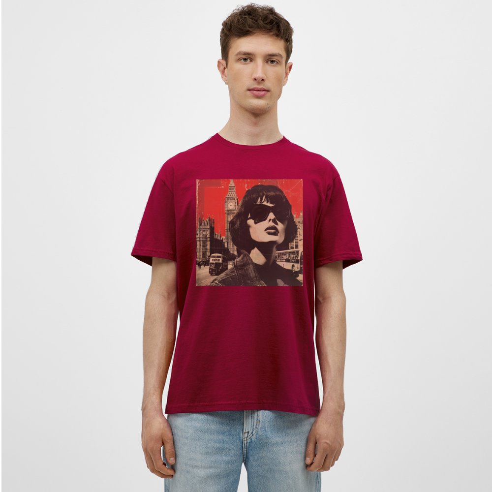 T-shirt herr - tegelröd