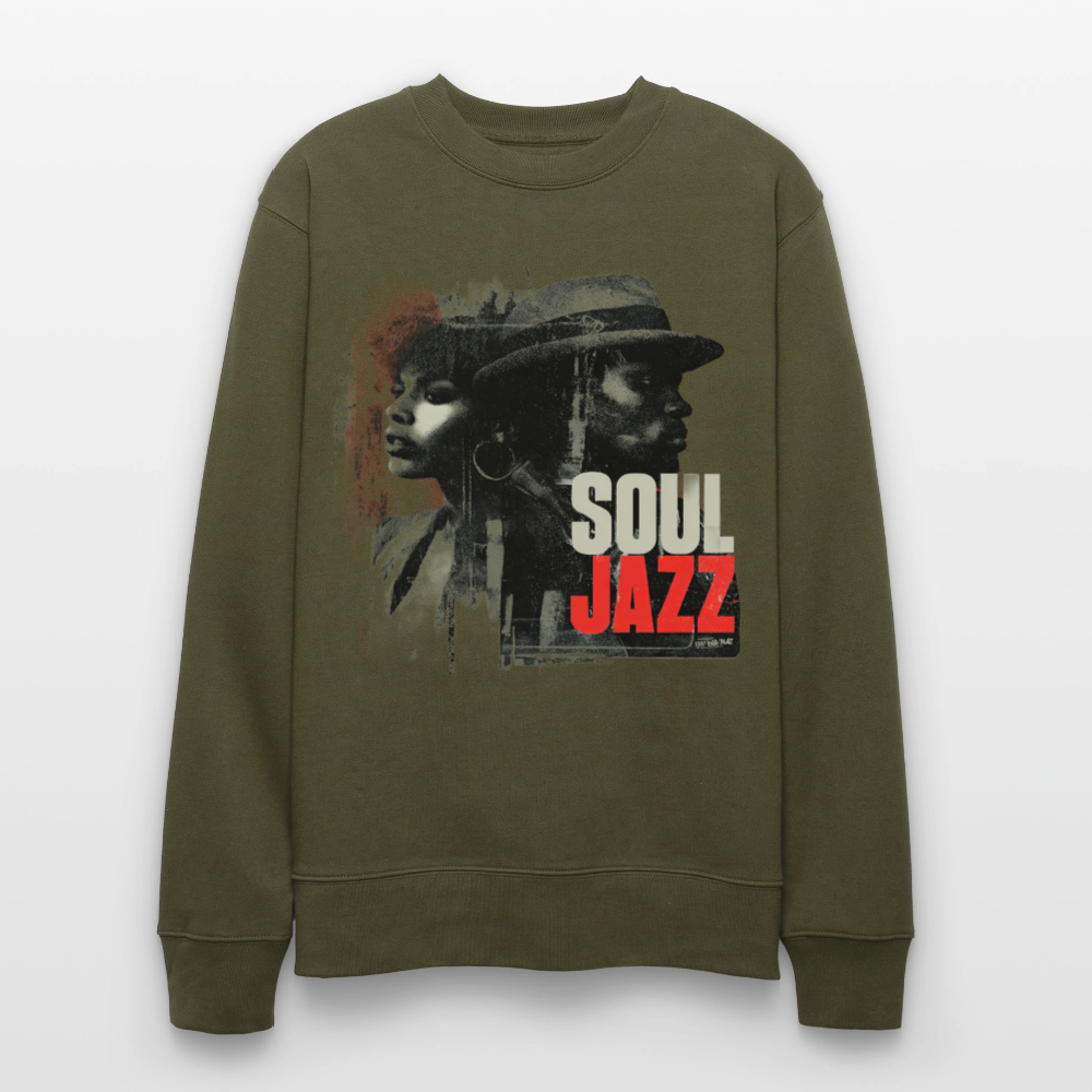 Soul Jazz Experience, Ekologisk sweatshirt CHANGER unisex från Stanley/Stella - kaki
