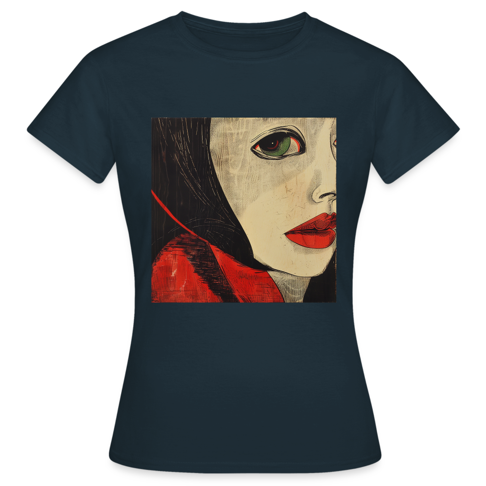 Fiskarfruns öga, T-shirt dam - marinblå