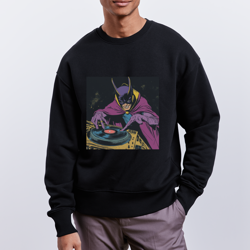 Purple Pulse, Ekologisk oversizetröja RADDER unisex från Stanley/Stella - svart