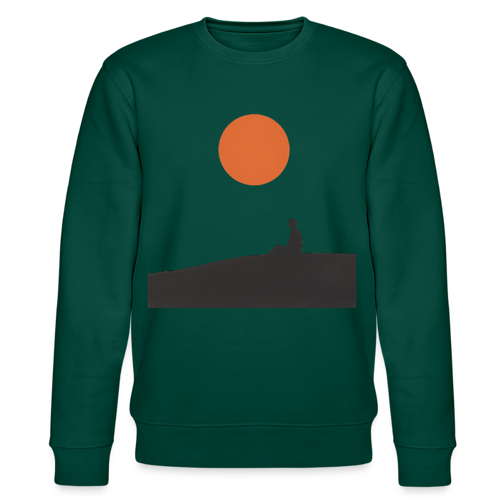 Under the sun, Ekologisk sweatshirt CHANGER unisex från Stanley/Stella - skogsgrön