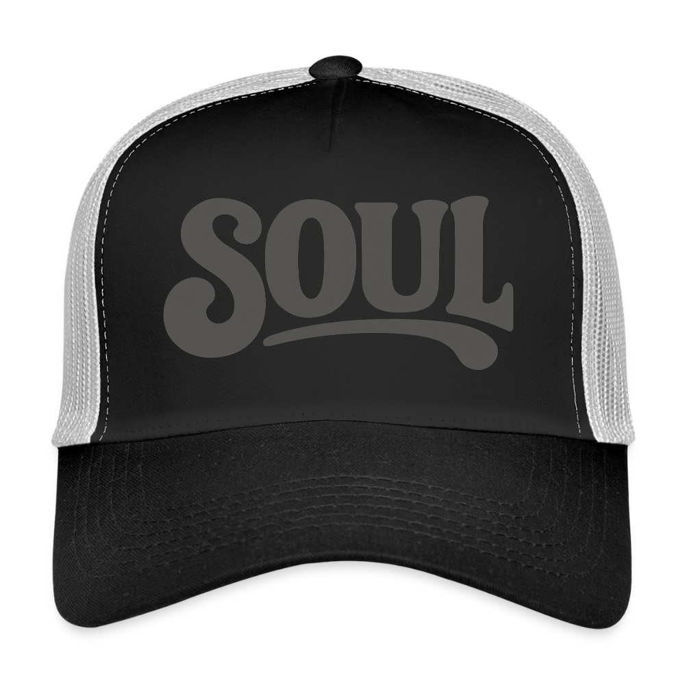 All About Soul, Trucker Cap - svart/stengrå