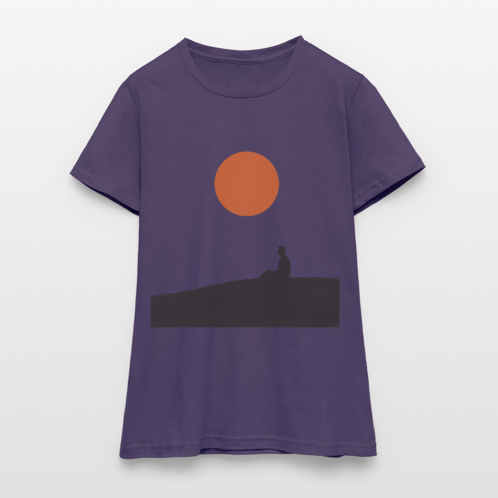 Under the sun, T-shirt dam - mörklila