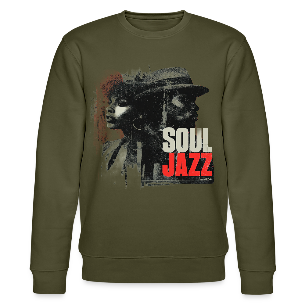 Soul Jazz Experience, Ekologisk sweatshirt CHANGER unisex från Stanley/Stella - kaki