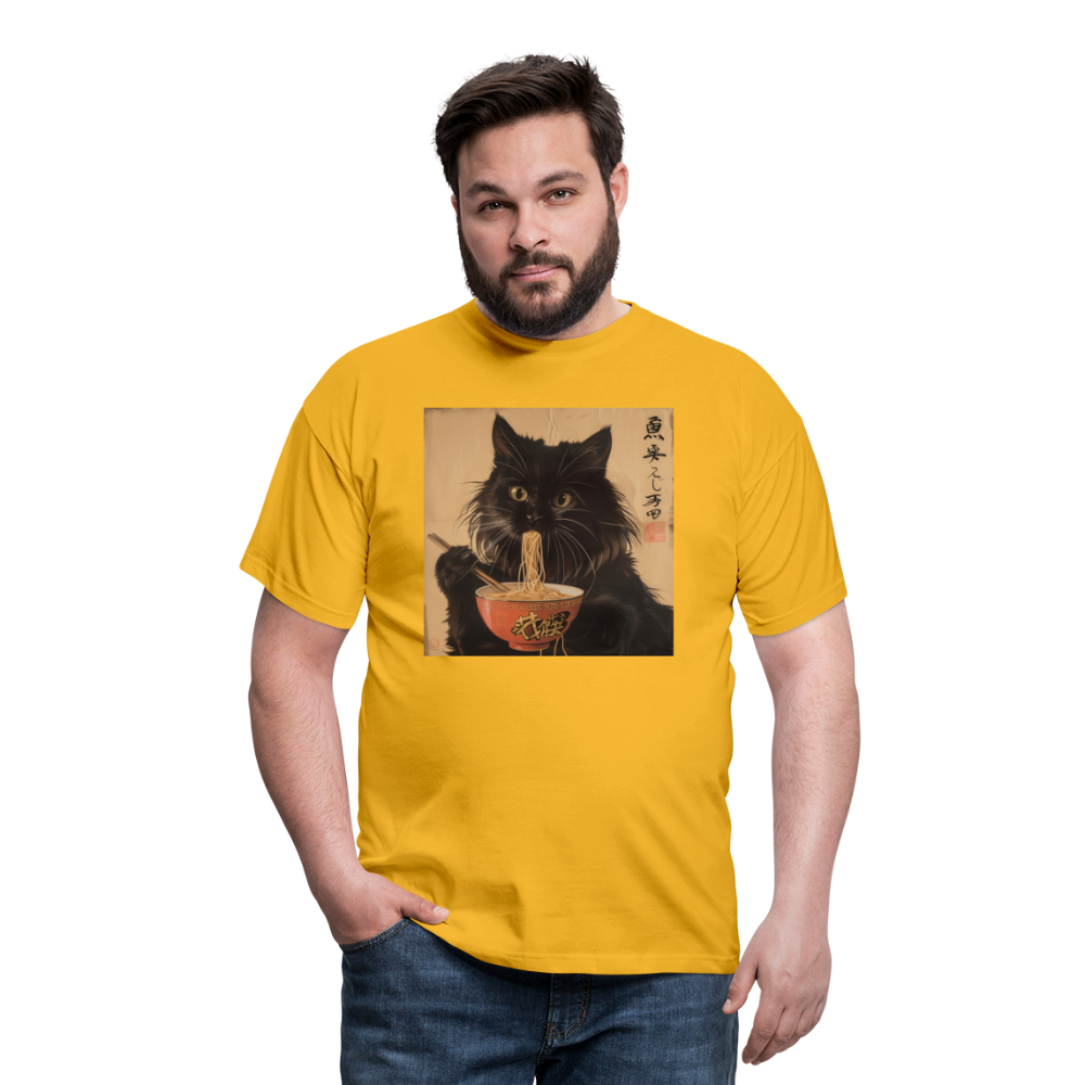 Kejsarens Katt och Ramens Hemlighet, T-shirt herr - gul