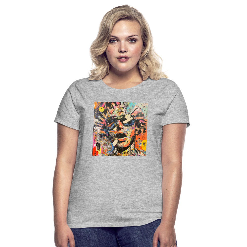 Cosmic Soul Groove, T-shirt dam - gråmelerad