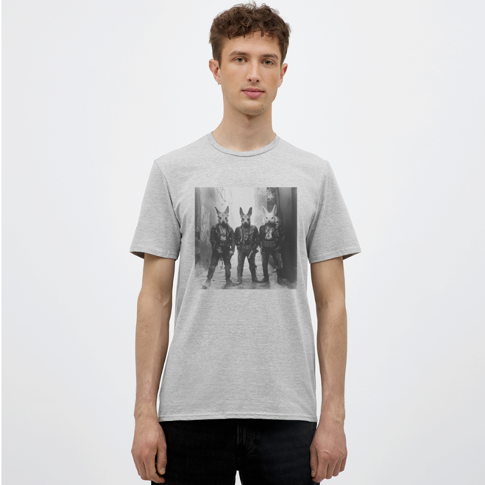 The Hare Raisers, T-shirt herr - gråmelerad
