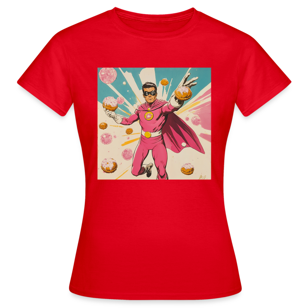 Frosting-Fury, T-shirt dam - röd
