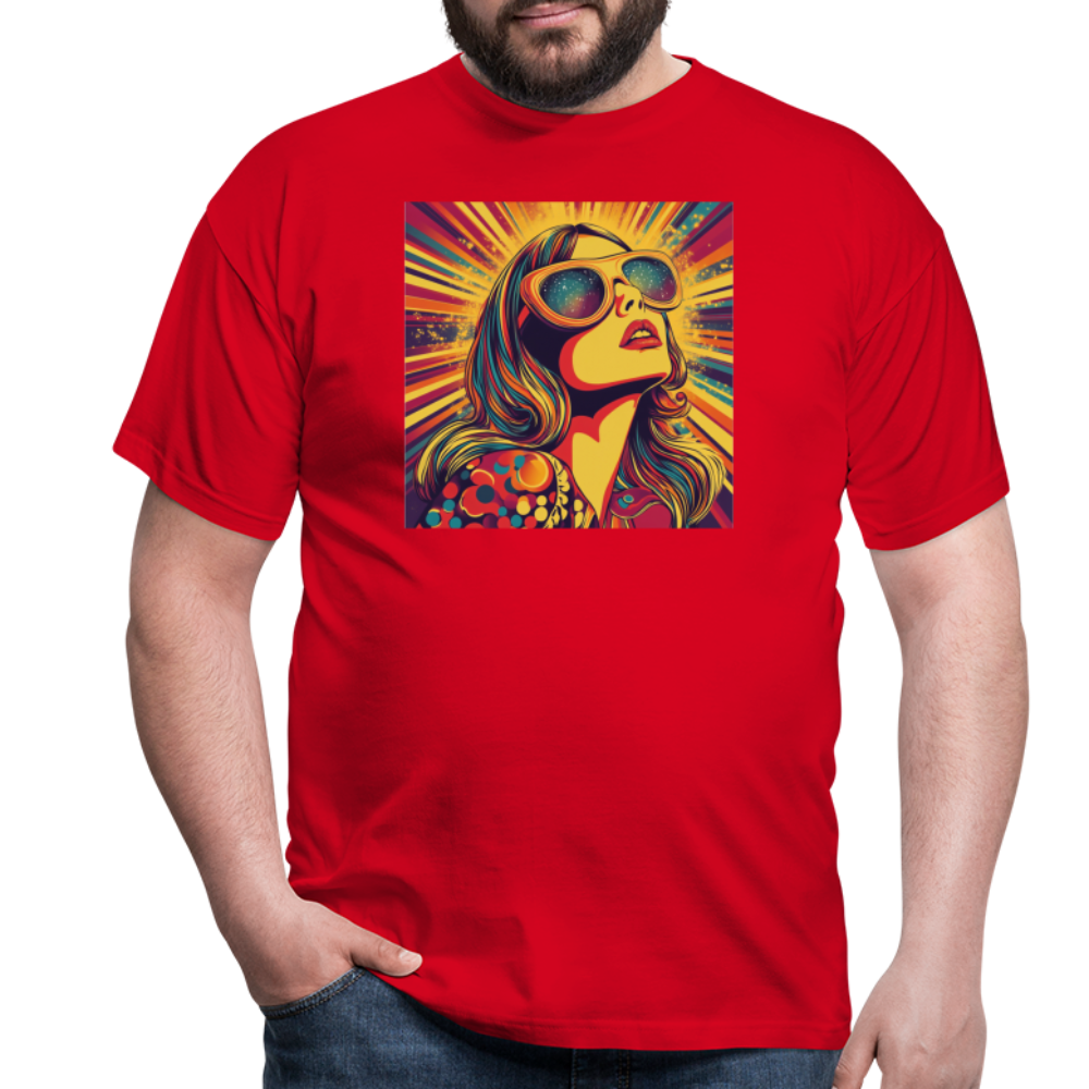 Disco Fever, T-shirt herr - röd