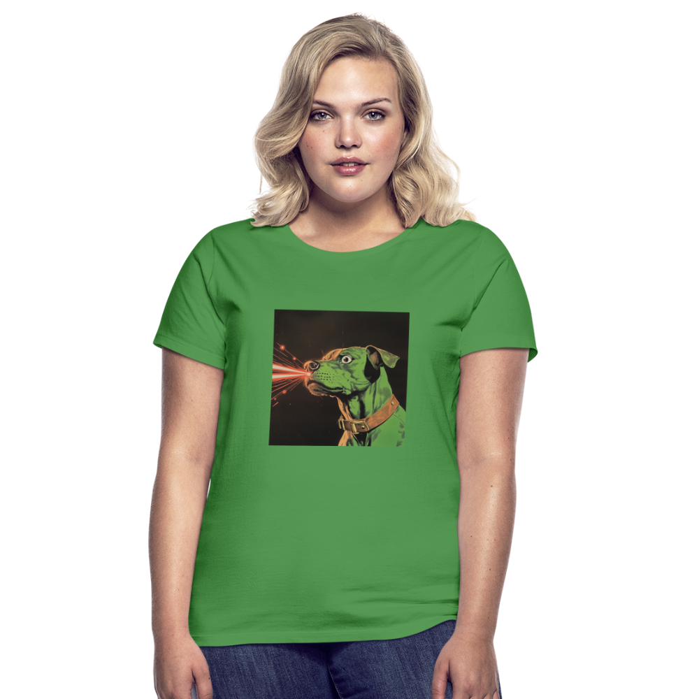 Strålhunden, T-shirt dam - kellygrön