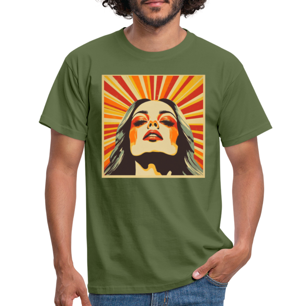 Dagens Första Strålar, T-shirt herr - Militärgrön