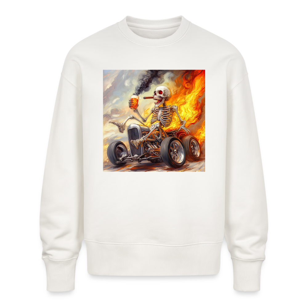 Knekta Krash, Ekologisk oversizetröja RADDER unisex från Stanley/Stella - OFF WHITE