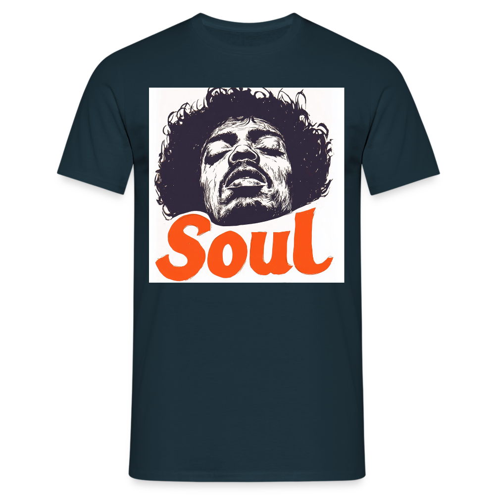 Kärlek, frihet och rättvisa, T-shirt herr - marinblå