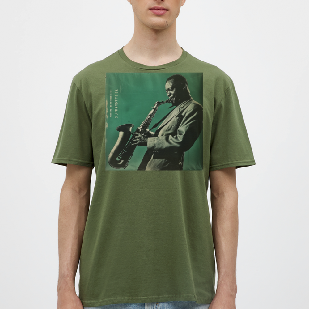 Nattens Toner i New York, T-shirt herr - Militärgrön