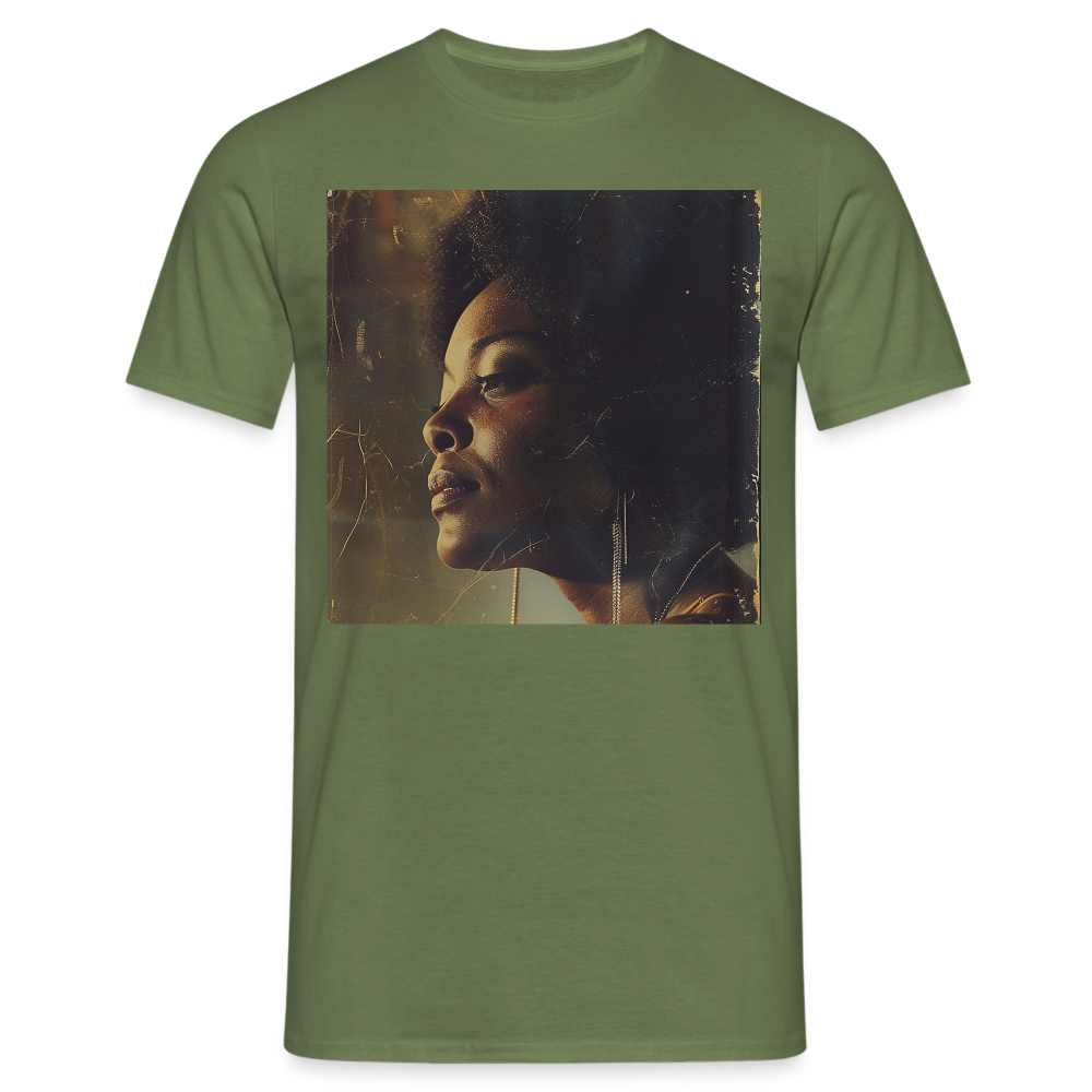 Echoes of Blue, T-shirt herr - Militärgrön