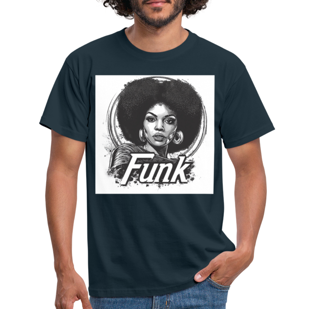 Funk Queen: Power in Motion, T-shirt herr - marinblå