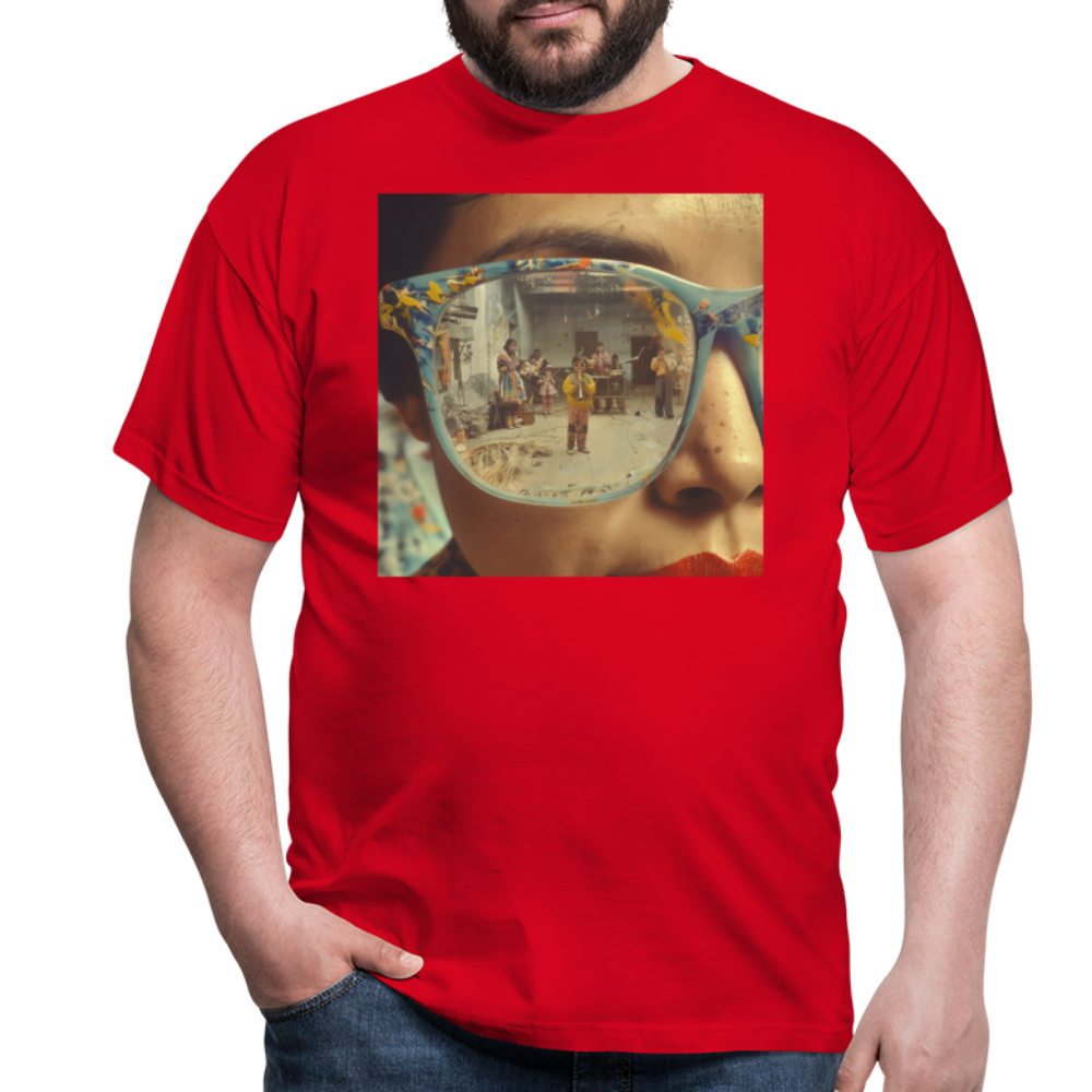 Reflektioner av Anderna, T-shirt herr - röd