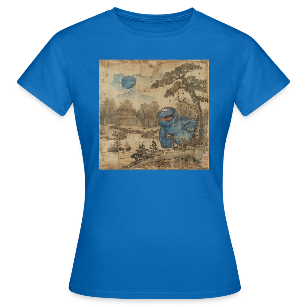 Uramiko vid floden, T-shirt dam - royalblå