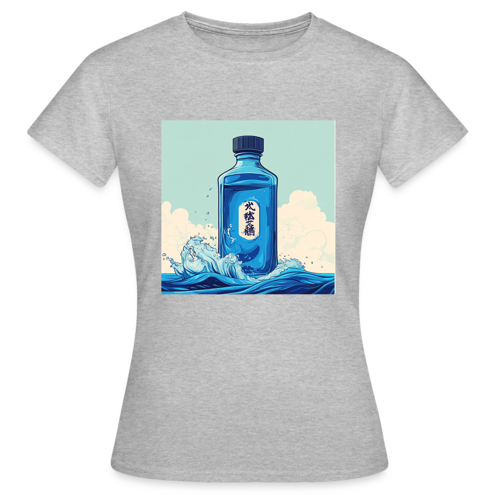 I Blått och Tystnad, T-shirt dam - gråmelerad