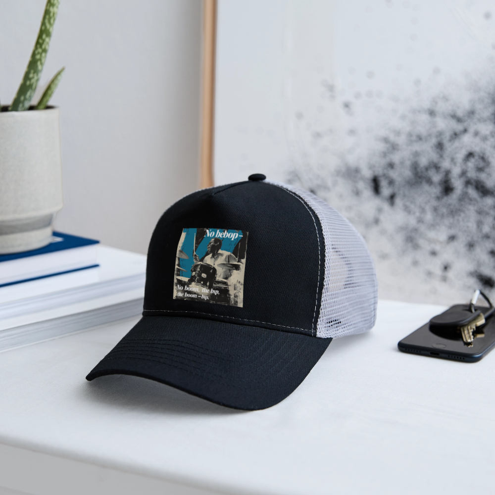 Push It Bebop, Trucker Cap - svart/stengrå