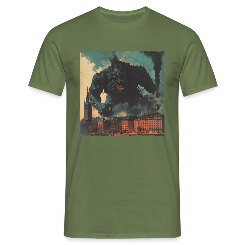 Helvetesstorm över Staden, T-shirt herr - Militärgrön
