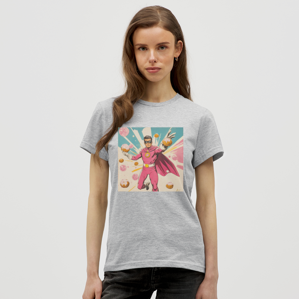 Frosting-Fury, T-shirt dam - gråmelerad