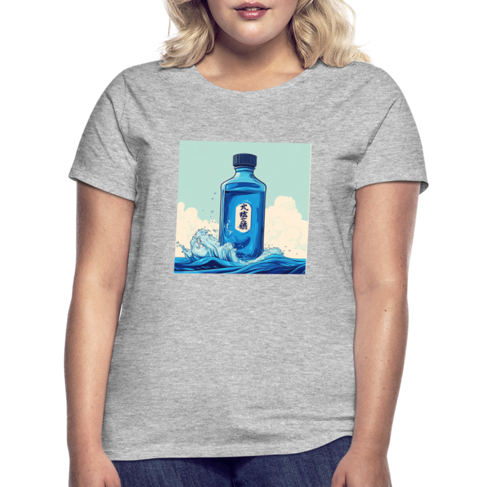 I Blått och Tystnad, T-shirt dam - gråmelerad