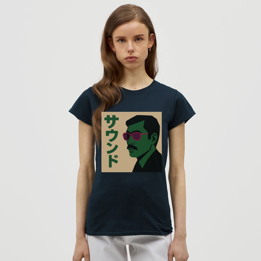 Nippon Sound, T-shirt dam - marinblå