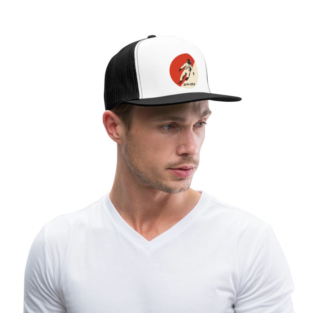 Space Dance, Trucker Cap - vit/svart