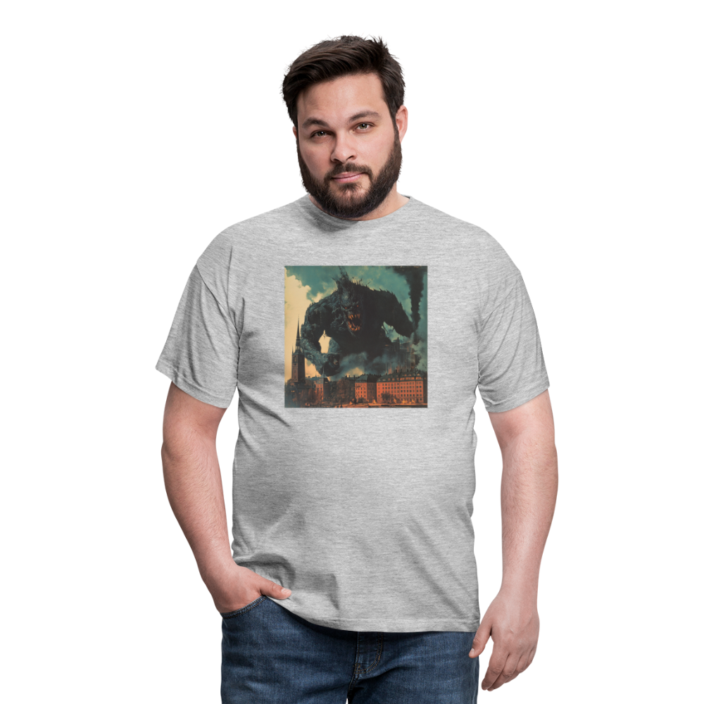 Helvetesstorm över Staden, T-shirt herr - gråmelerad
