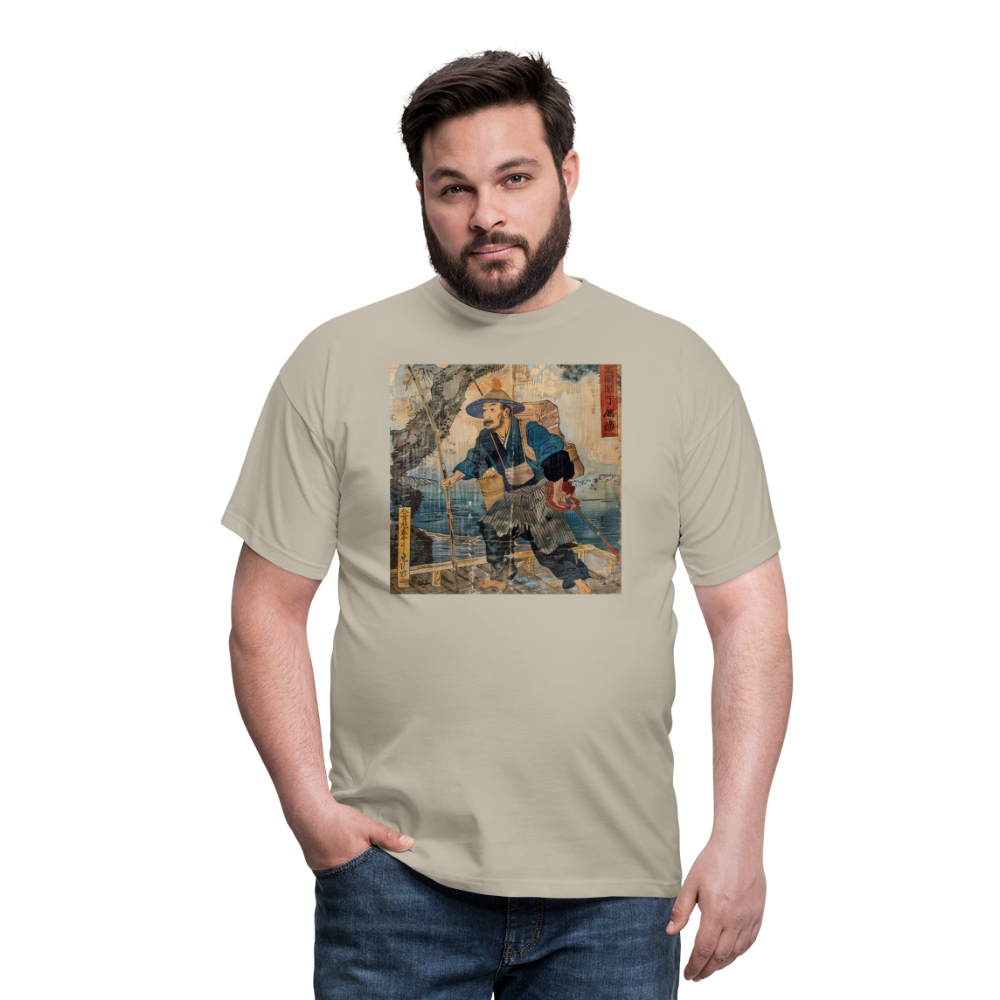 Fiskaren som bytte karriär, T-shirt herr - sandbeige