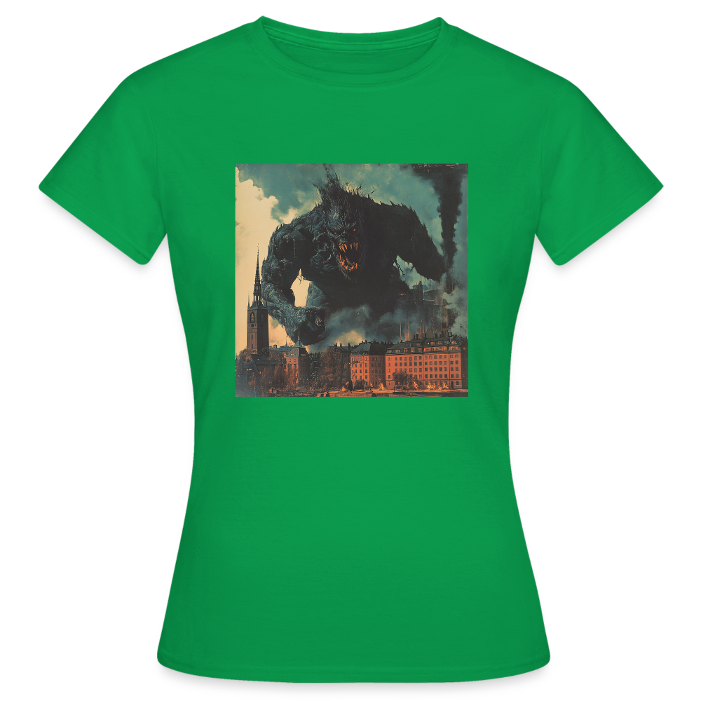 Helvetesstorm över Staden, T-shirt dam - kellygrön