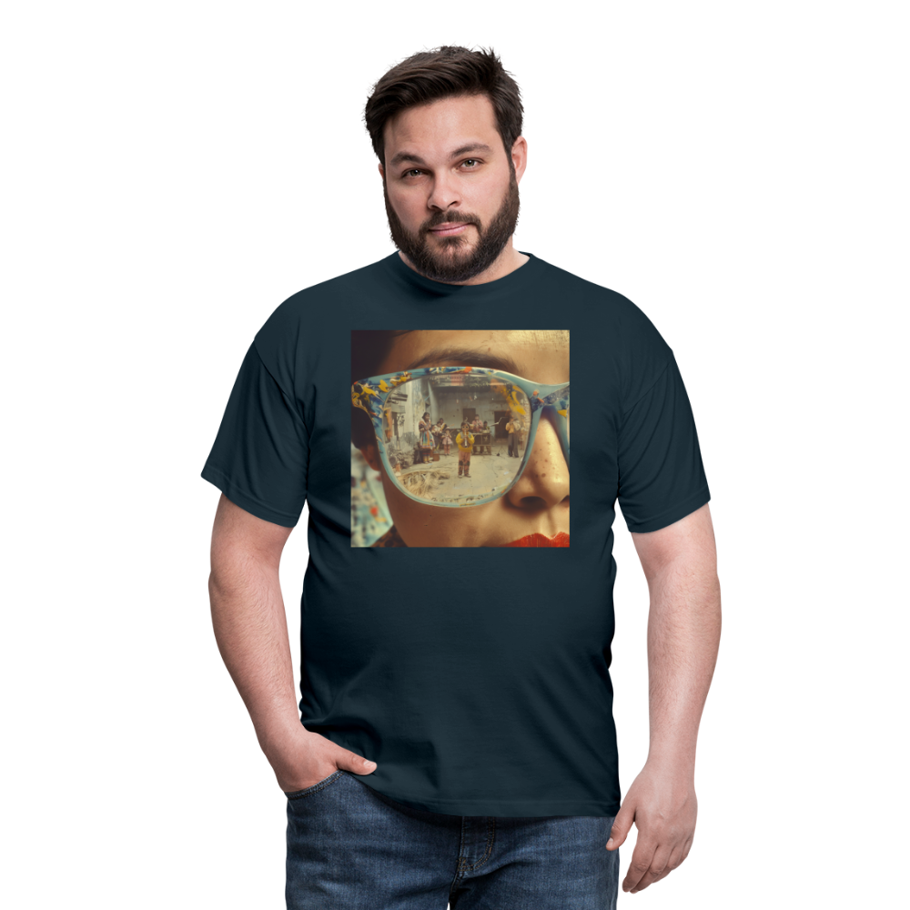 Reflektioner av Anderna, T-shirt herr - marinblå