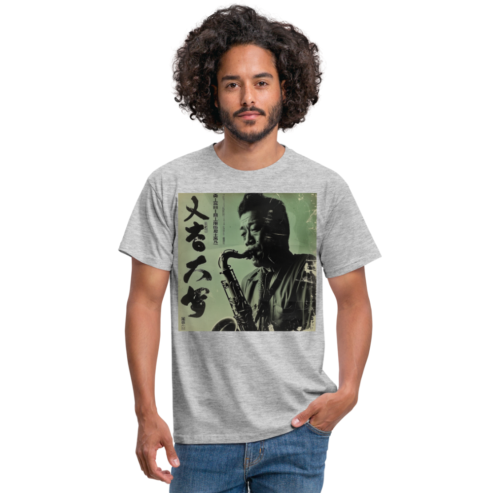 Live Mount Fuji Jazzcafé , T-shirt herr - gråmelerad