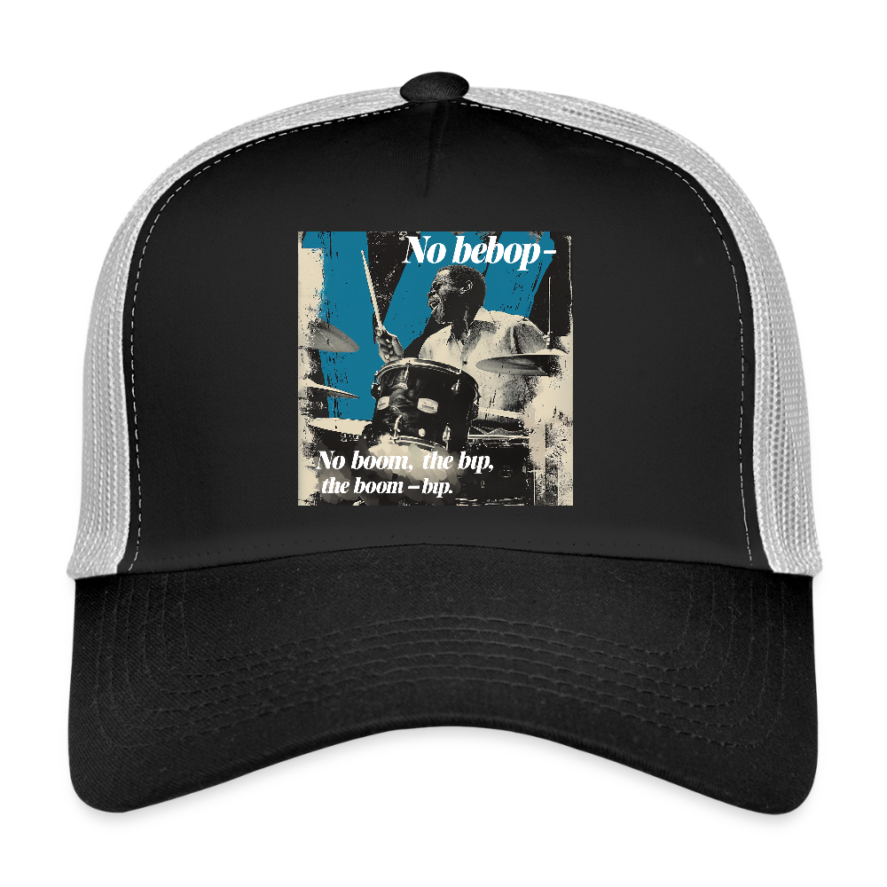Push It Bebop, Trucker Cap - svart/stengrå