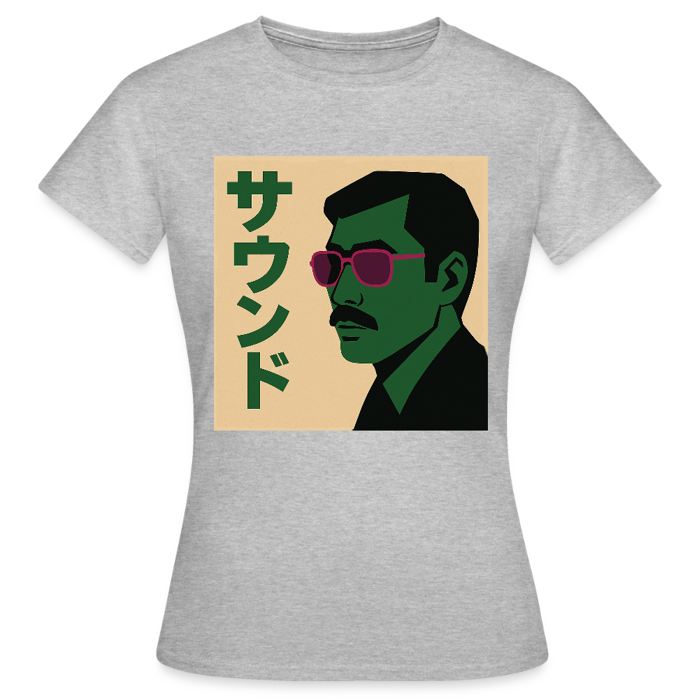 Nippon Sound, T-shirt dam - gråmelerad