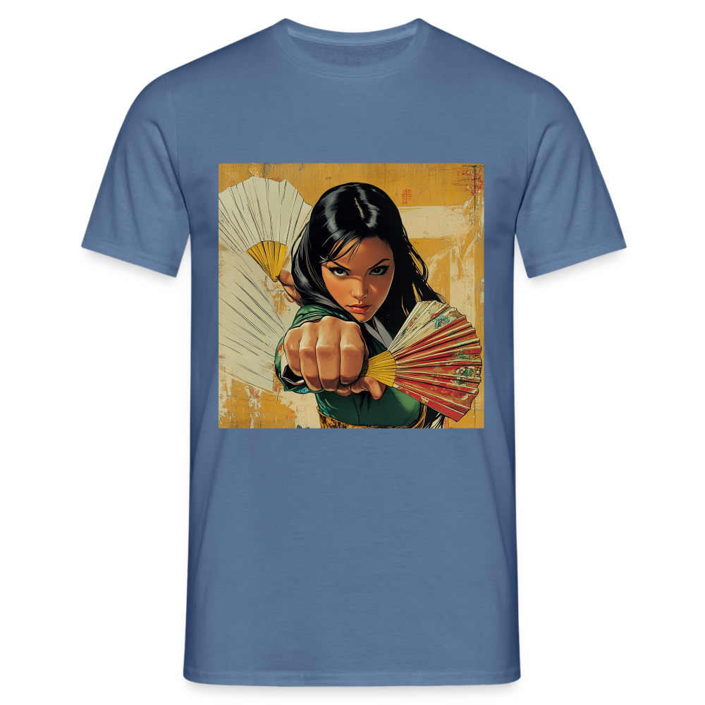 Blå Lotus, T-shirt herr - duvblå