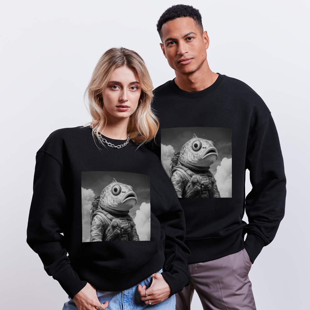 En ensam simtur i universum, Ekologisk oversizetröja RADDER unisex från Stanley/Stella - svart