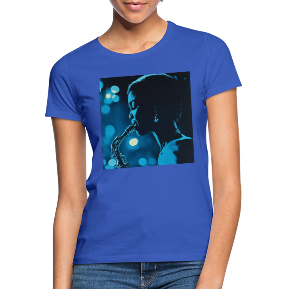 Blå toner i skymningen, T-shirt dam - royalblå