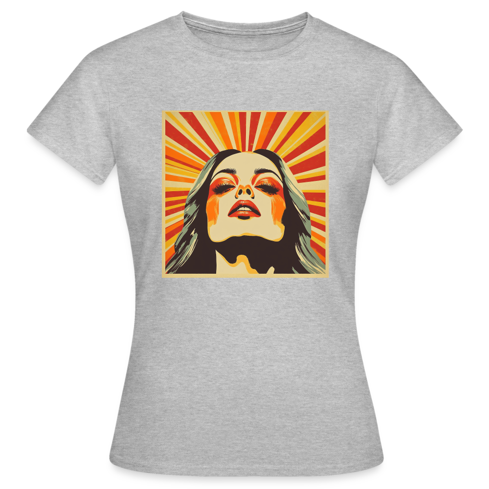 Sun Girl, T-shirt dam - gråmelerad