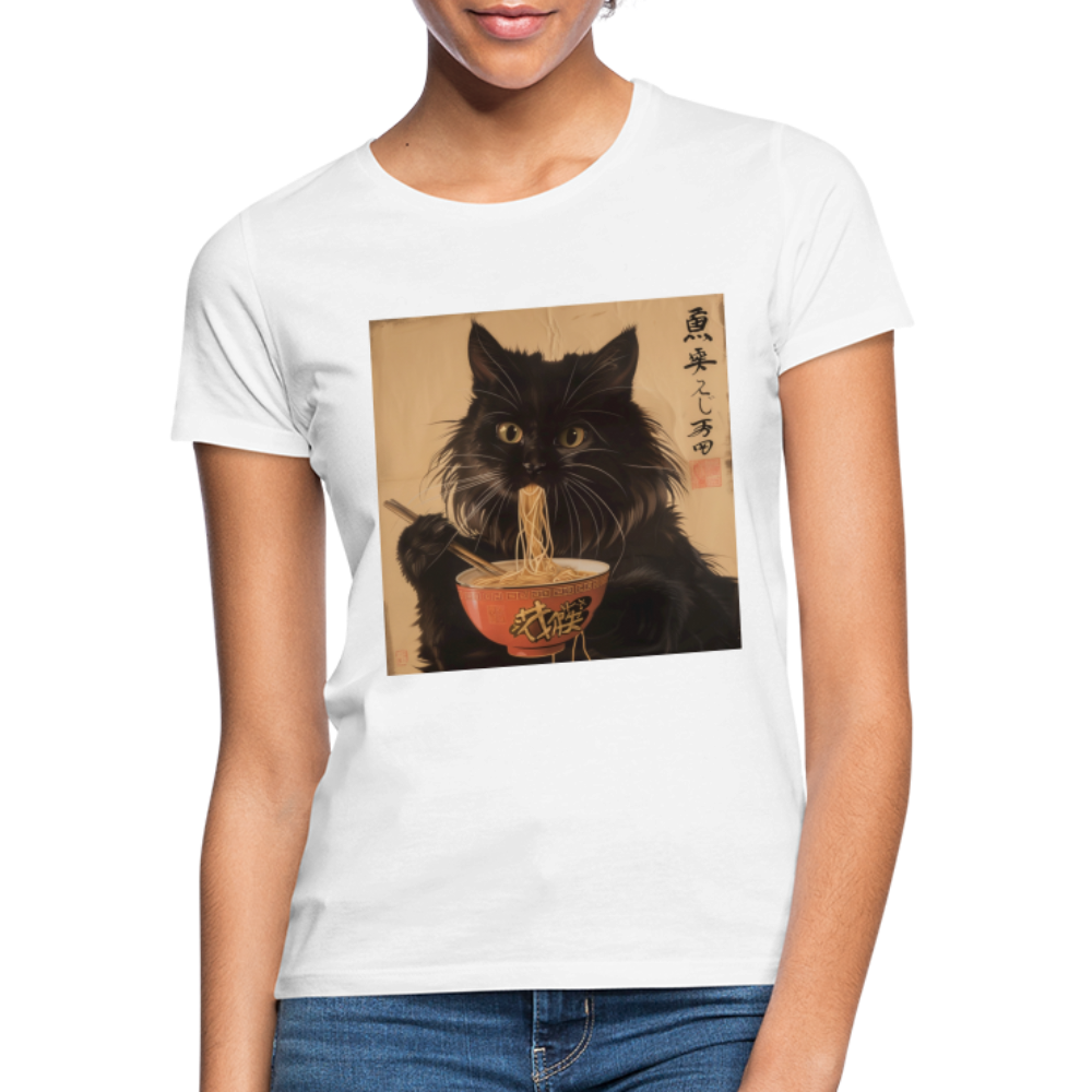 Kejsarens Katt och Ramens Hemlighet, T-shirt dam - vit