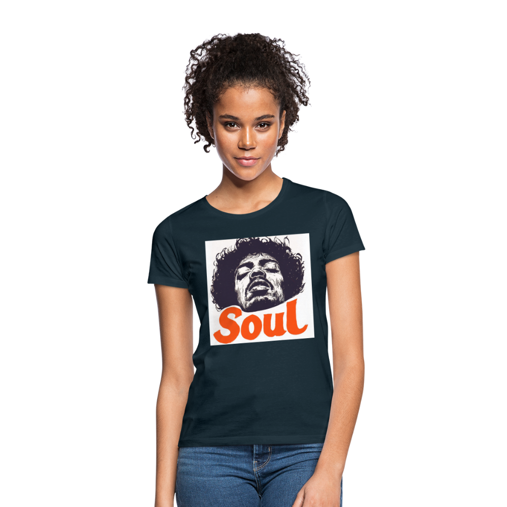 Soul, T-shirt dam - marinblå
