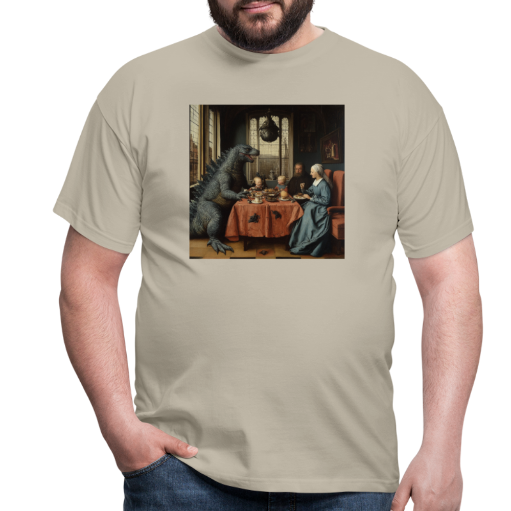 Familjens Fest med Gäst,T-shirt herr - sandbeige