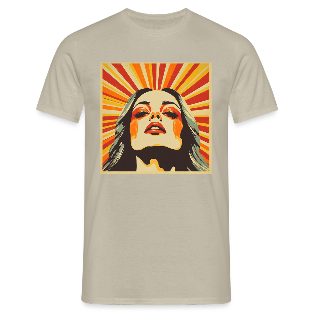 Dagens Första Strålar, T-shirt herr - sandbeige