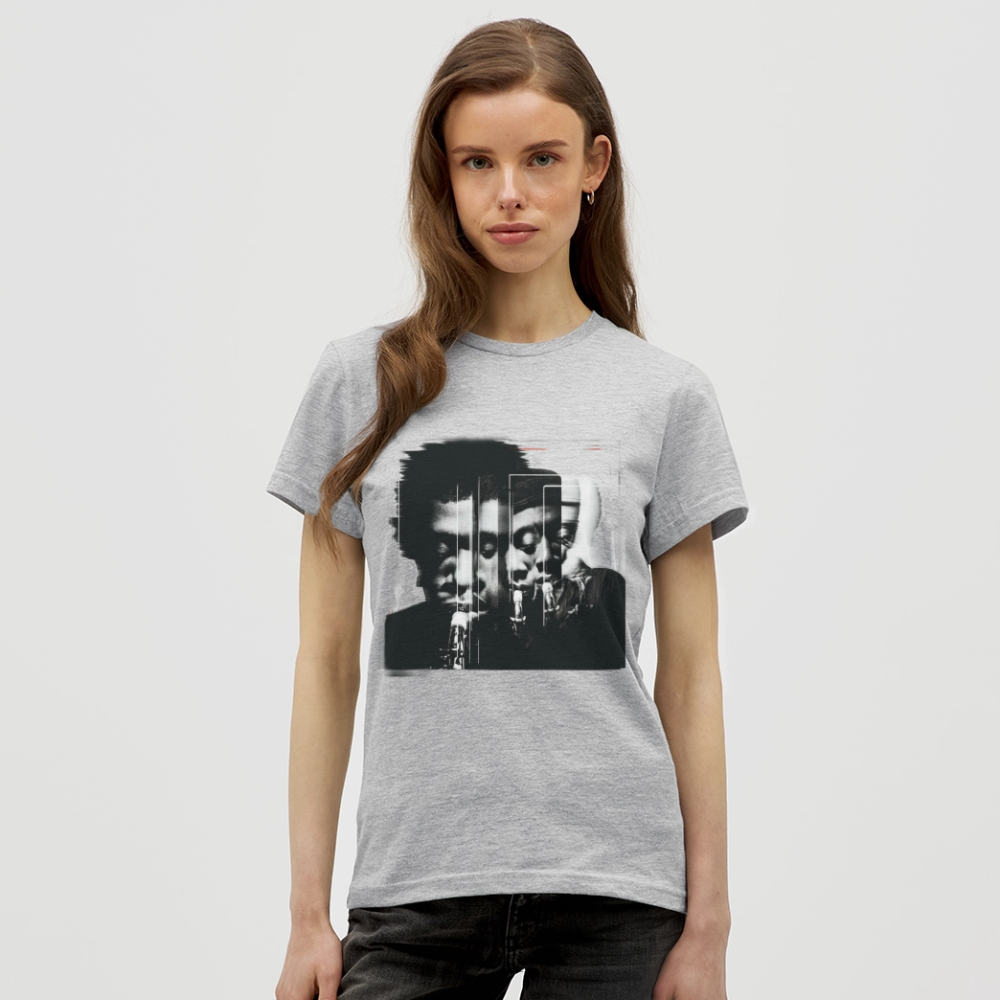 Between Breaths, T-shirt dam - gråmelerad
