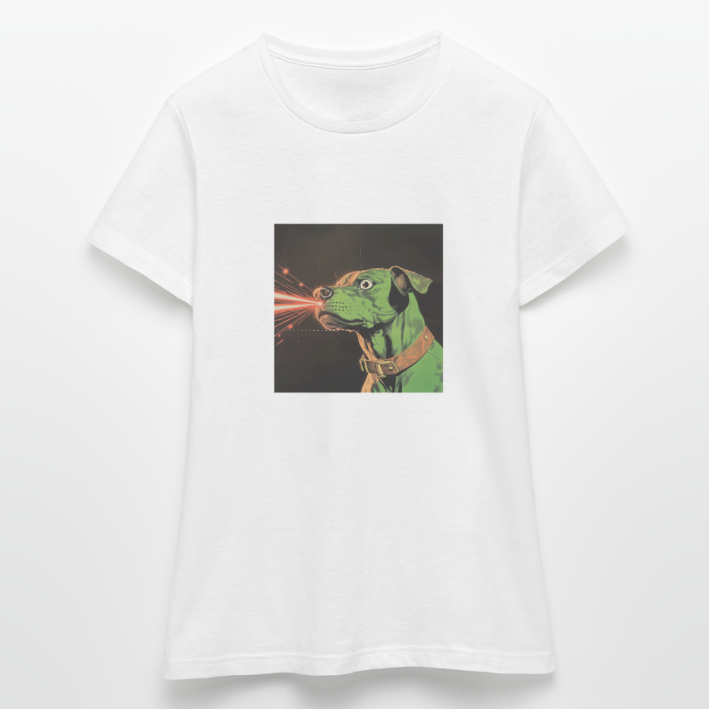 Strålhunden, T-shirt dam - vit
